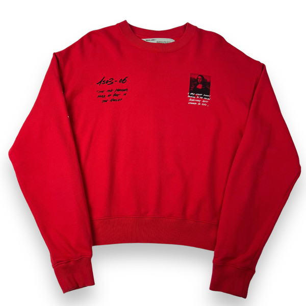 Off-White Mona Lisa Red Sweatshirt 