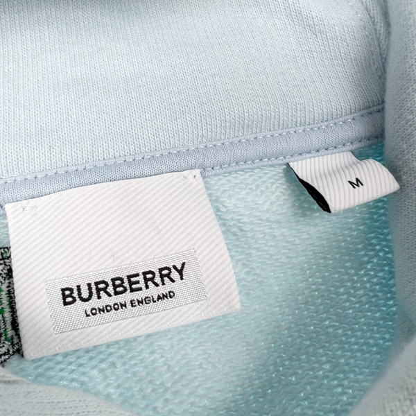 Burberry Embroidered Monogram Baby Blue Hoodie