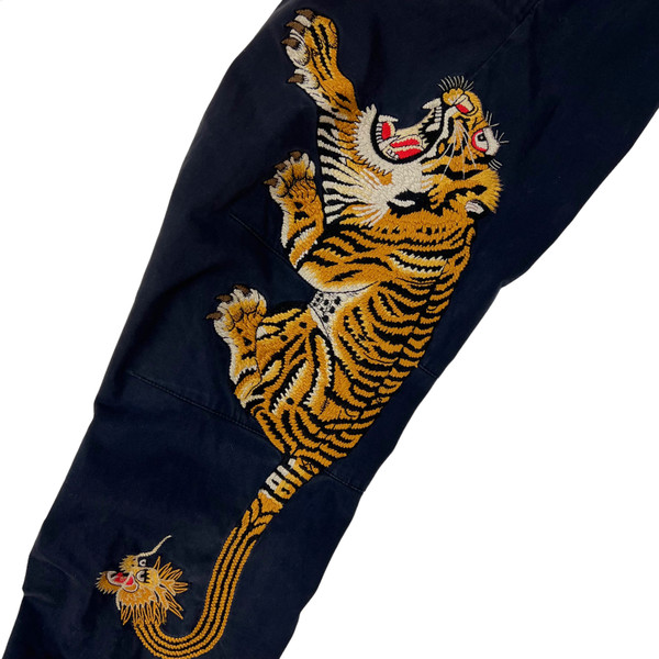 Maharishi Tiger Embroidered Navy Snopants