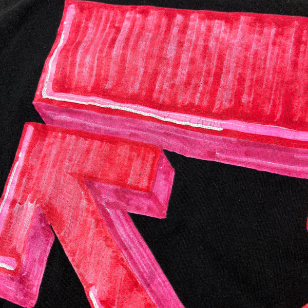 Off-White Pink Marker Arrows T Shirt 