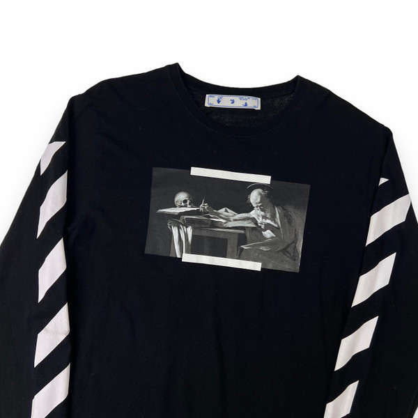 Off-White Caravaggio Long Sleeve T Shirt Black 