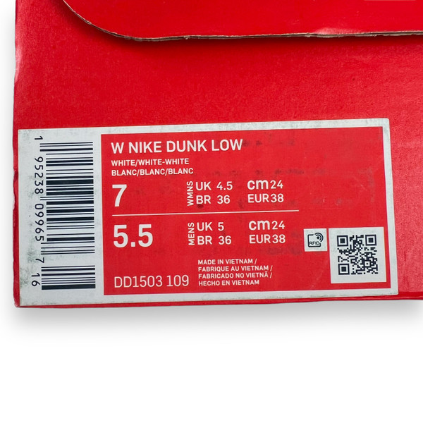 Nike Dunk Low Triple White 