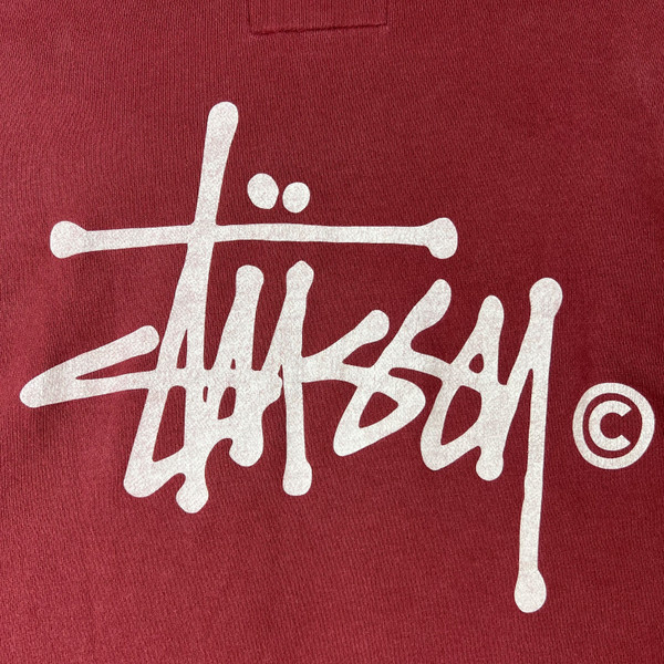 Stussy Red & Pink Two Tone Hoodie