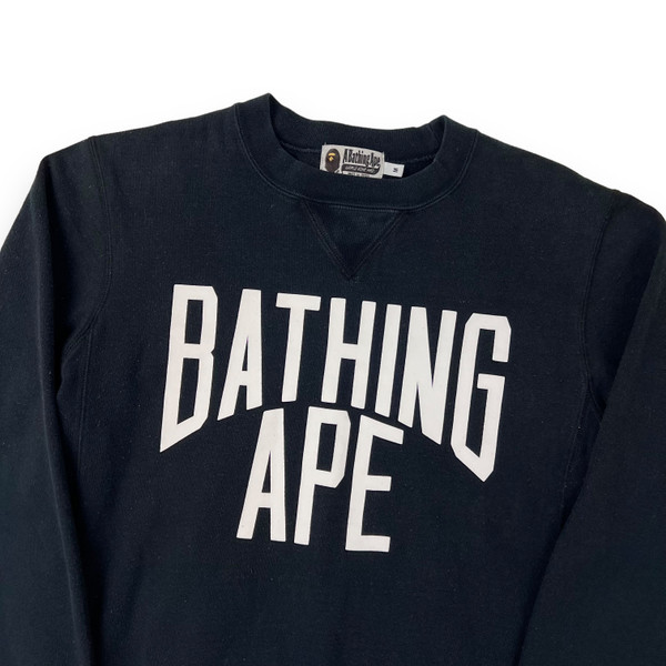 Bape Spellout Navy Sweatshirt