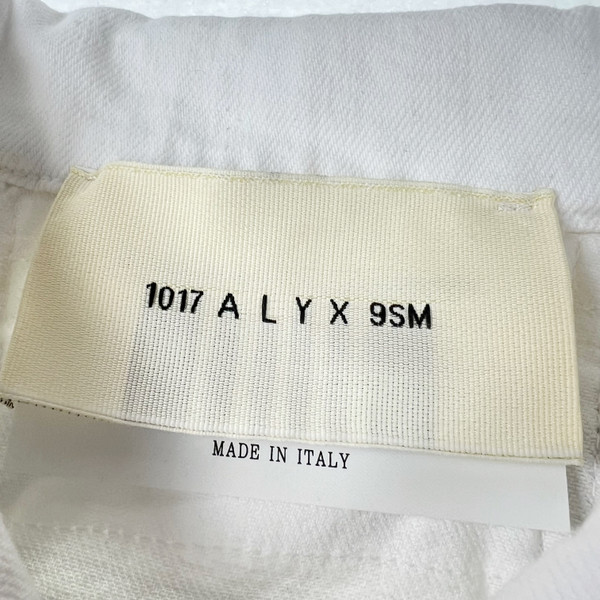 1017 ALYX 9SM x Blackmeans Studded White Denim Jacket