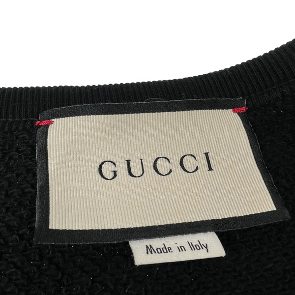 Gucci Printed Logo Black Sweatshirt 