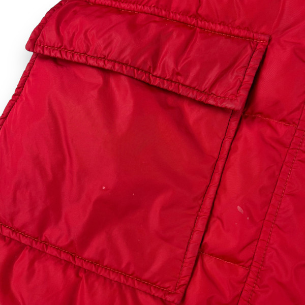 Moncler Melina Red Fur Hood Parka Jacket