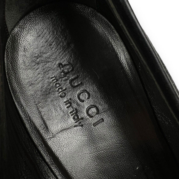 Gucci Grey Monogram Horsebit Loafers 