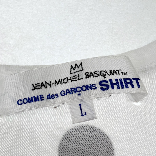 Comme des Garcons Shirt x Jean-Michel Basquiat White T Shirt 
