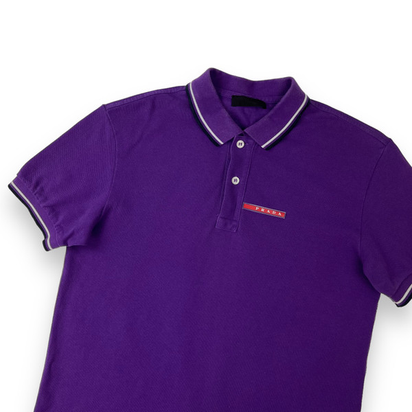 Prada Purple Polo Shirt 