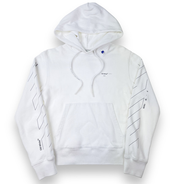 Off-White Unfinished Arrows White Hoodie 