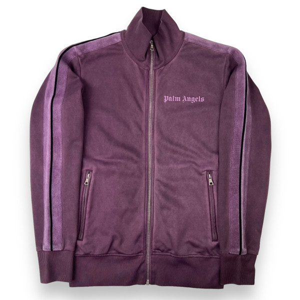 Palm Angels Purple Garment Dyed Track Jacket 