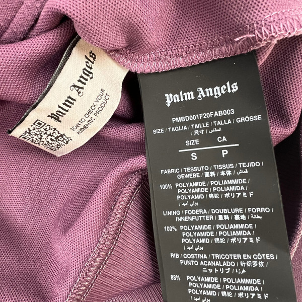 Palm Angels Purple Garment Dyed Track Jacket 
