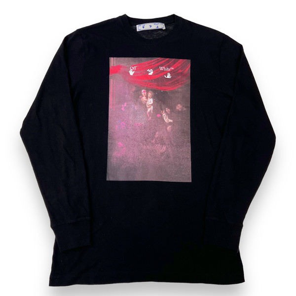 Off-White Caravaggio Sprayed Long Sleeve T Shirt 