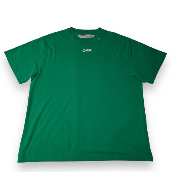 Off-White Caravaggio Back Green T Shirt 