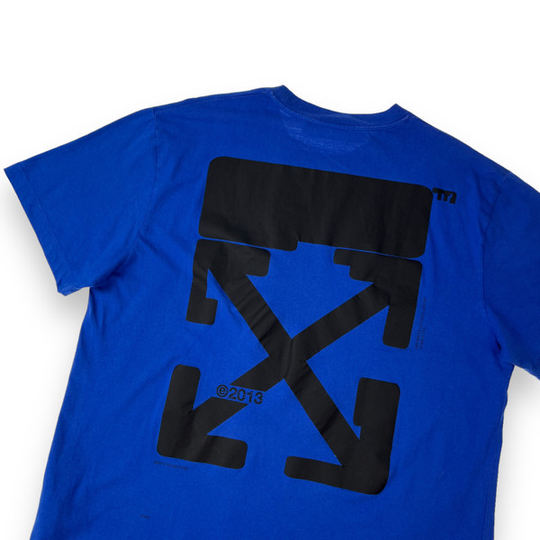 Off-White Tech Marker Blue T Shirt
