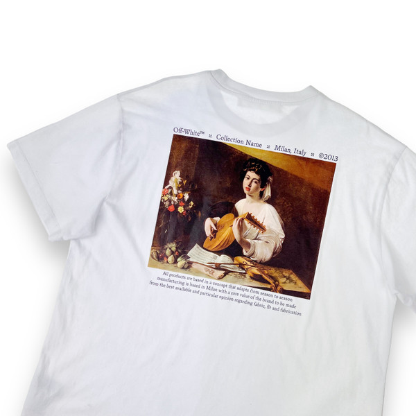 Off-White Caravaggio Back T Shirt White