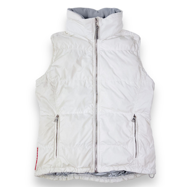 Prada Women's White Gilet 