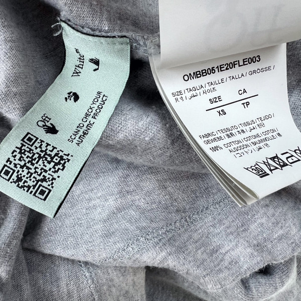 Off-White Double Layered Grey Hoodie