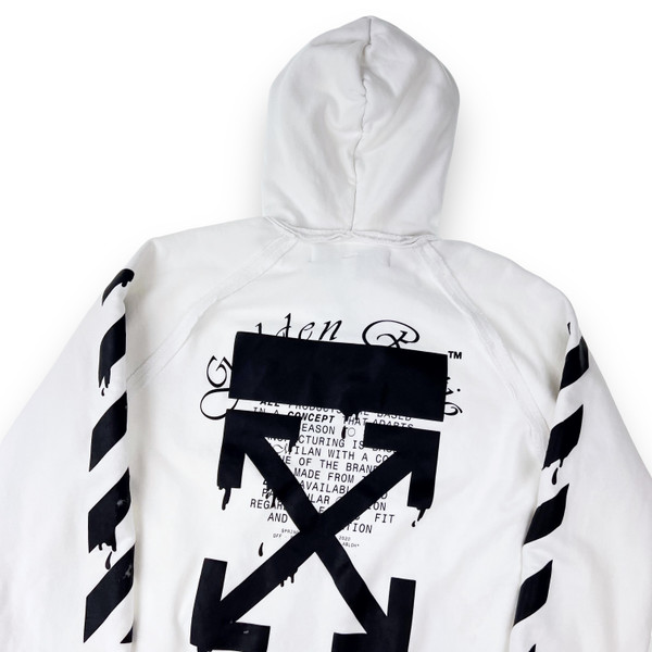 Off-White Dripping Arrows White Hoodie