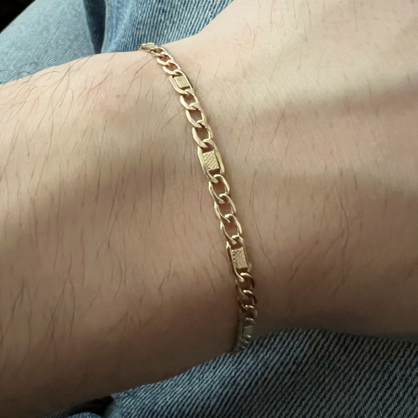 14ct Gold Marina Link Bracelet 