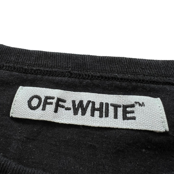 Off-White Brushed Diagonal Long Sleeve T Shirt 