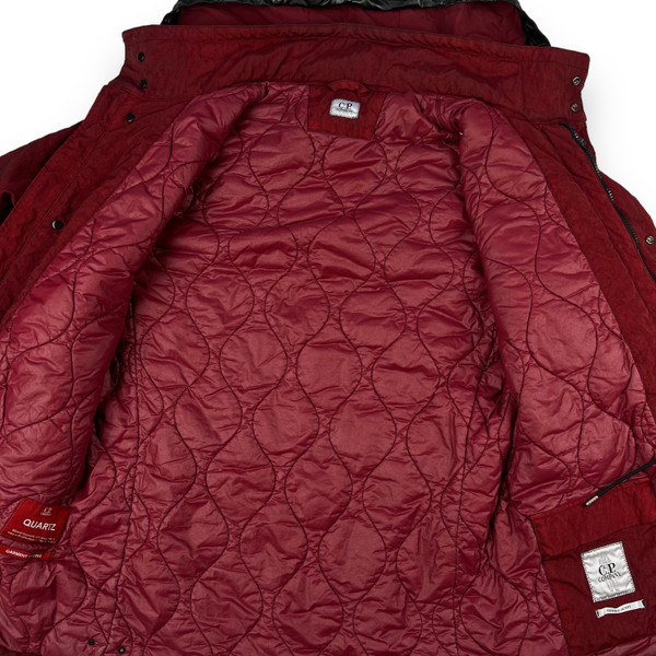 C.P. Company Red Quartz Panelled Goggle Jacket 