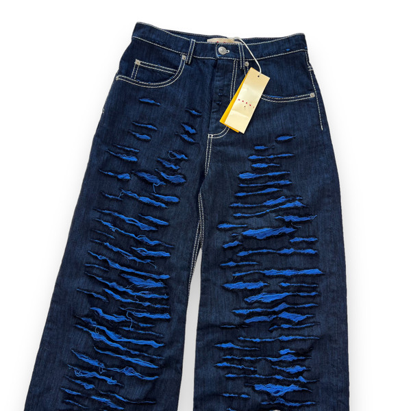 Marni Blue Distressed Jeans