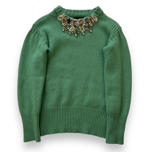 Burberry Prorsum Cashmere Jewel Embellished Sweater 