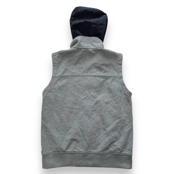 Moncler Grey Nylon Hood Gilet 