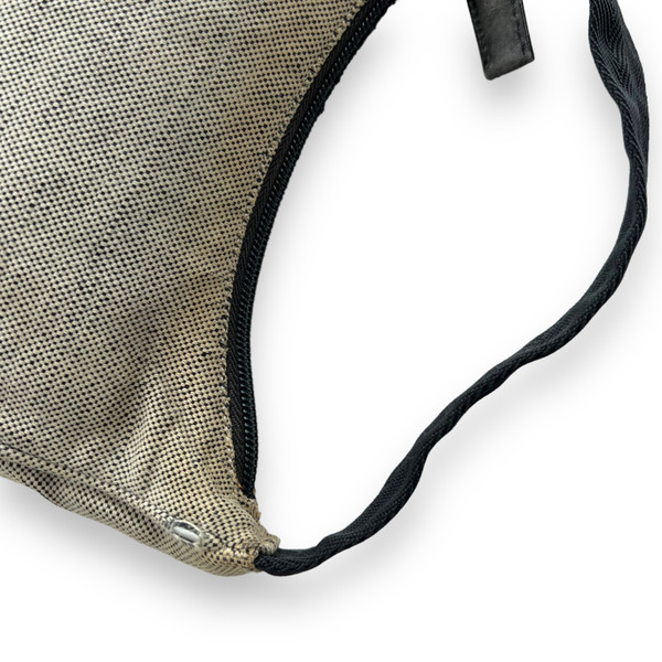 Prada 1999 Grey Canvas Shoulder Bag 