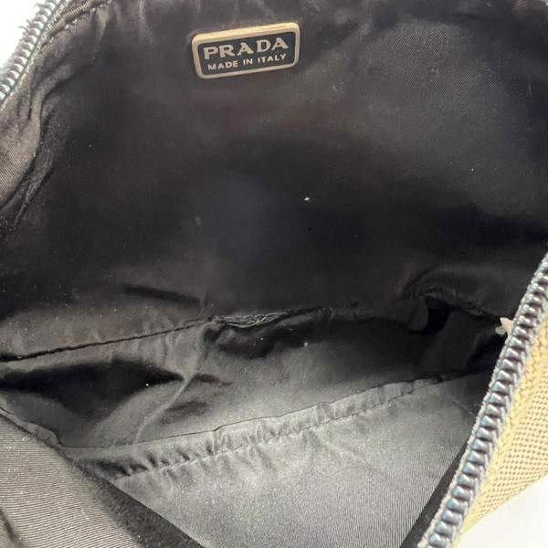 Prada 1999 Grey Canvas Shoulder Bag 