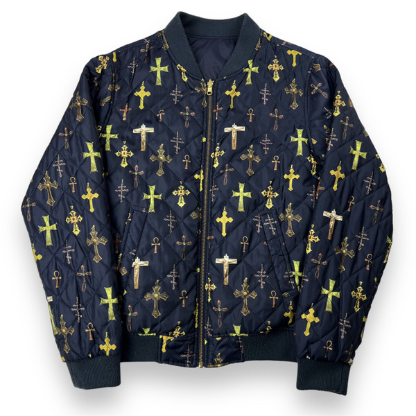 Supreme SS13 Crosses Reversible Navy Jacket 