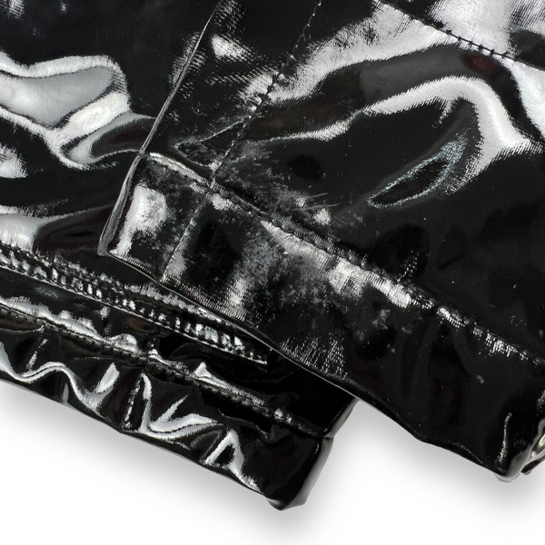 Supreme Black Vinyl Patent Leather Jacket
