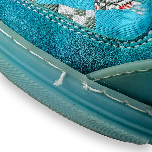 Louis Vuitton Ollie Blue Distorted Damier Trainers