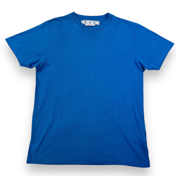 Off-White Rubber Diagonal Blue T Shirt 