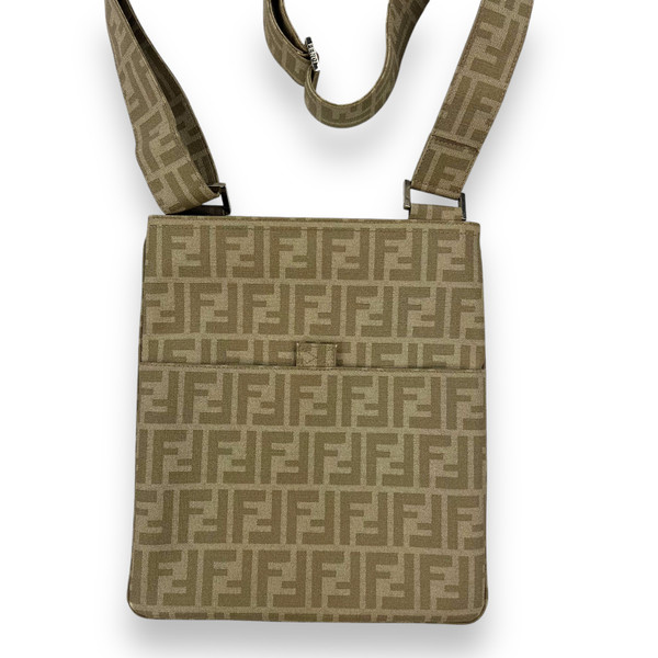 Fendi FF Beige Cross Body Bag 