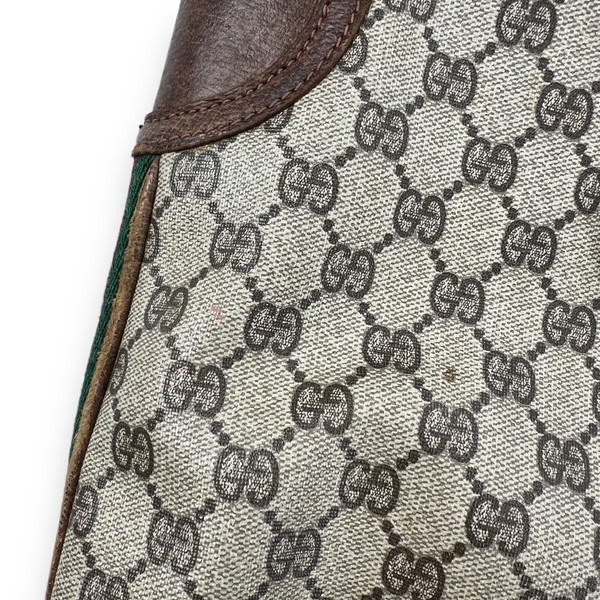 Gucci Monogram Striped Shoulder Bag 