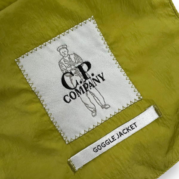 C.P. Company Eco Chrome-R Lime Goggle Down Jacket  