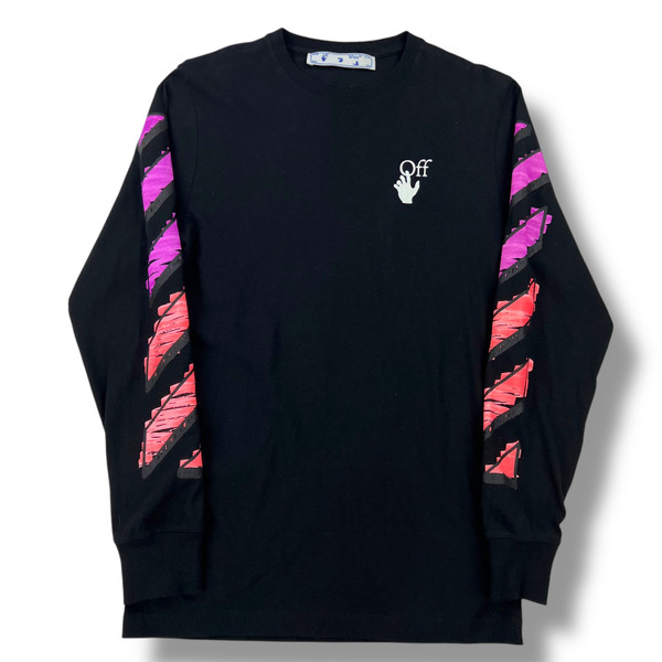 Off-White Marker Arrows Long Sleeve T Shirt Black