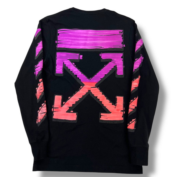 Off-White Marker Arrows Long Sleeve T Shirt Black