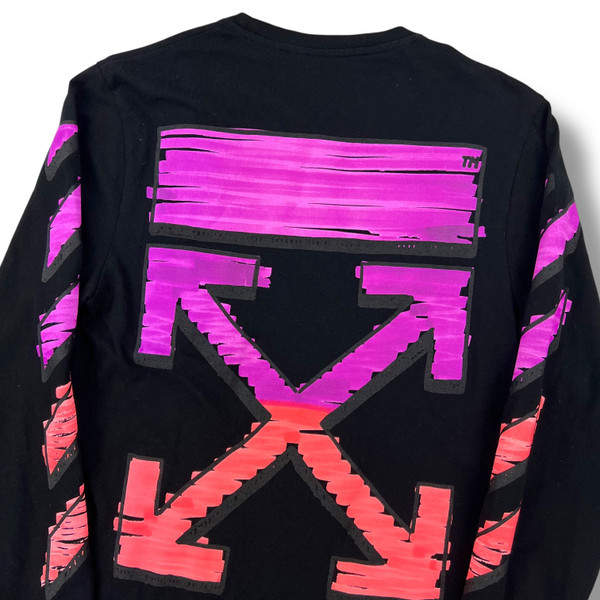 Off-White Marker Arrows Long Sleeve T Shirt Black
