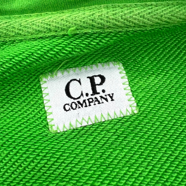 C.P. Company Lime Green Goggle Hoodie