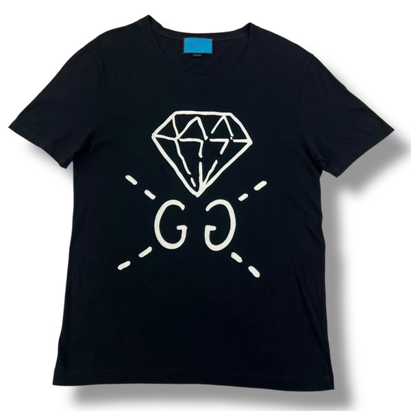 Gucci Ghost Diamond Black T Shirt 