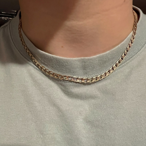 9ct Gold 18.5'' Curb Chain 