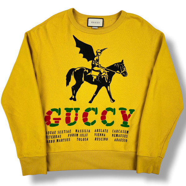 Gucci Winged Jockey Yellow Sweatshirt 