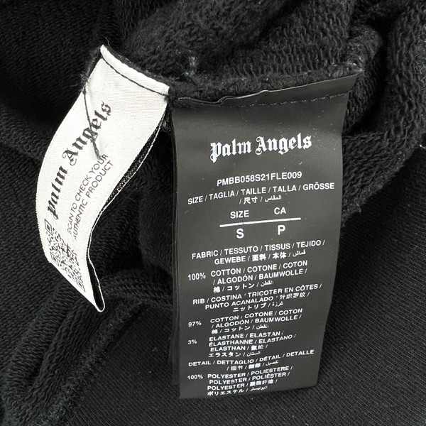 Palm Angels Black Hoodie .