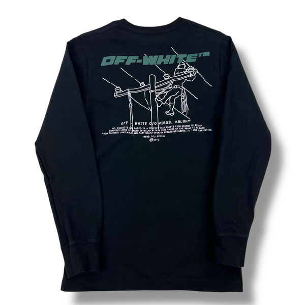 Off-White Trellis Worker Long Sleeve T Shirt 
