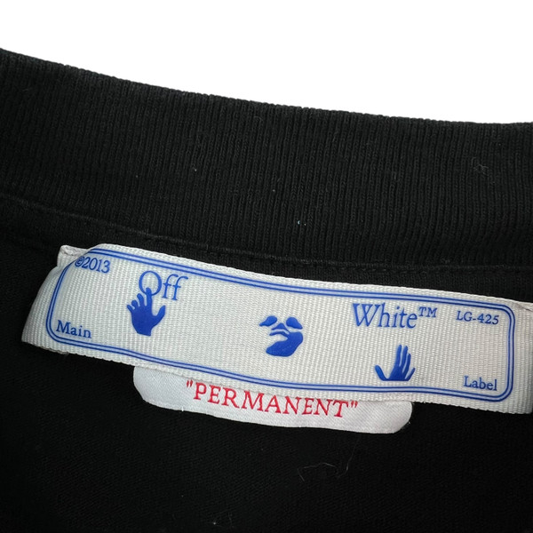 Off-White Diagonal Black Long Sleeve T Shirt 
