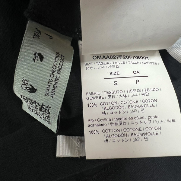 Off-White Hand Print Distressed T Shirt 